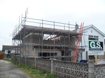 Double Storey  Extension building the upper floor